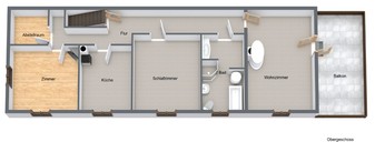 Verkauf Einfamilienhaus Suhl Nähe Innenstadt Grundriss Obergeschoss