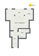 Vermietung Singlewohnung Suhl Innenstadt Erdgeschoss Grundriss
