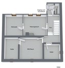 Verkauf Einfamilienhaus mit Doppelgarage und Partyraum Grundriss Kellergeschoss