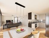 Verkauf Eigentumswohnung Neubau Suhl Wohn- und Essbereich