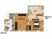 Vermietung 3-Zimmerwohnung Wichtshausen Grundriss