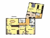 Verkauf Wohn- und Geschäftshaus Suhl Grundriss Obergeschoss