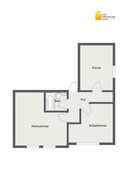 Vermietung 2 Zimmer Zella-Mehlis Grundriss