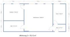 Vermietung 3 Zimmer Suhl Grundriss