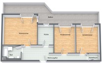 Vermietete 3 Zimmereigentumswohnung Suhl Lautenberg Grundriss