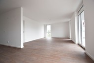 Verkauf Eigentumswohnung Suhl Neubau Wohnzimmer mit offener Küche