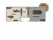 Vermietung Büroräume Suhl 1. Obergeschoss Grundriss