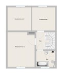 Verkauf Reihenmittelhaus Zella-Mehlis Grundriss Obergeschoss