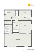 Verkauf frei stehendes Einfamilienhaus Suhl, Dietzhausen Grundriss Obergeschoss