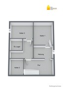 Verkauf Doppelhaushälfte Zella-Mehlis Ortsteil Mehlis Grundriss Kellergeschoss