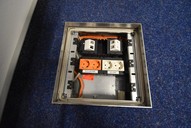 Verkauf freistehende Gewerbehalle mit Büro in Suhl Kabelschächte im Fußboden