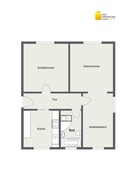 Verkauf 2-Zimmer-Eigentumswohnung Suhl Grundriss