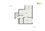 Verkauf 2-Zimmer-Eigentumswohnung Suhl Lautenberg Dachgeschoss Grundriss bemasst