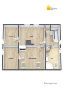 Verkauf freistehendes Einfamilienhaus Zella-Mehlis Grundriss Dachgeschoss