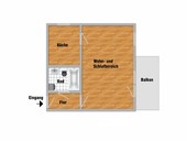 Vermietung Singlewohnung Suhl Grundriss