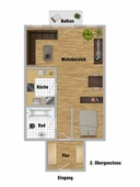 Vermietung Singlewohnung Suhl Ortsteil Albrechts Grundriss