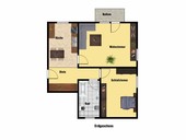 Vermietung Suhl 2 Zimmerwohnung Grundriss