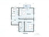 Vermietung Suhl 2 Zimmerwohnung Grundriss