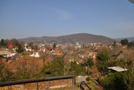 Verkauf Einfamilienhaus mit Einliegerwohnung in Suhl Neundorf Aussicht vom Balkon am Wohnzimmer