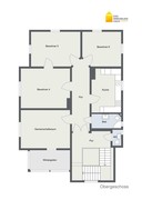 Verkauf vermietetes Mehrfamilienhaus Suhl Grundriss 1. Obergeschoss