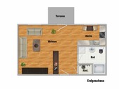Vermietung Suhl Singlewohnung Grundriss