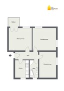 Verkauf vermietete 3-Zimmer-Eigentumswohnung Suhl unterhalb vom Suhler Lautenberg Grundriss