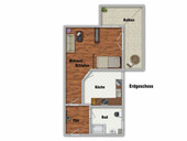 Vermietung Singlewohnung Zella-Mehlis Grundriss