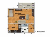 Vermietung Singlewohnung Suhl bemaßter Grundriss